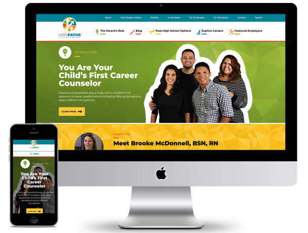 HirePaths Responsive Homepage