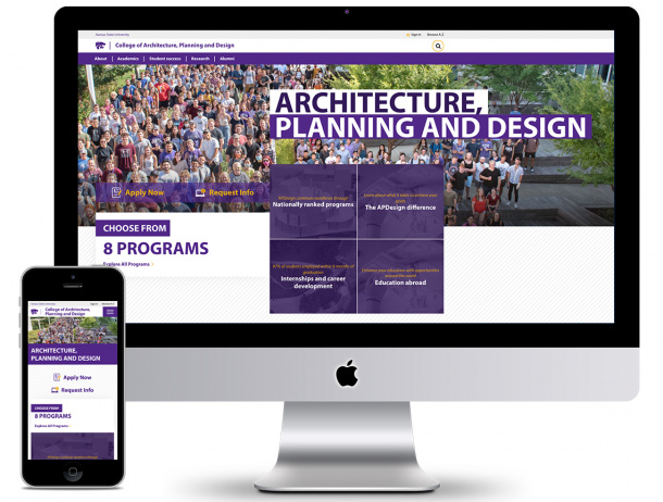 KSU Website on a desktop and phone